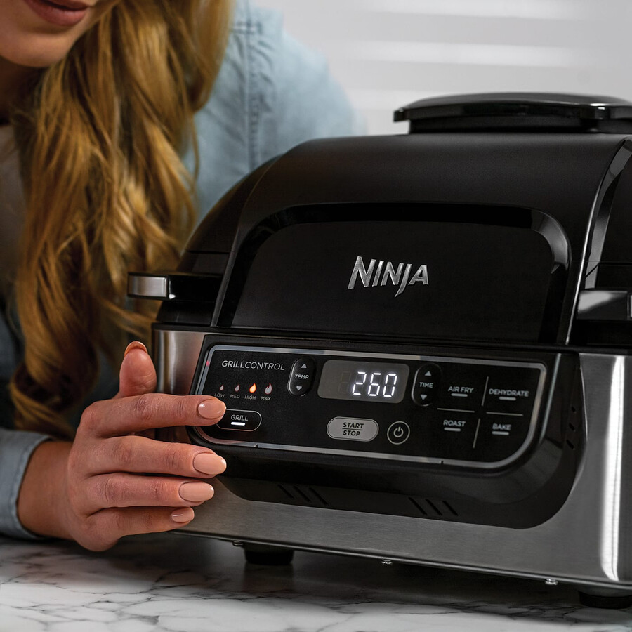parrilla y freidora de aire ninja foodi health ag301uk