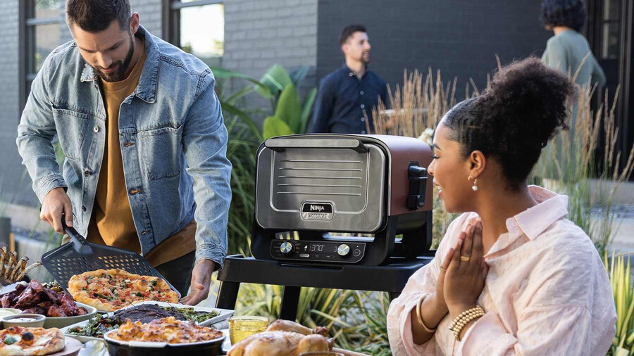 paquete de horno y termómetro para exteriores ninja