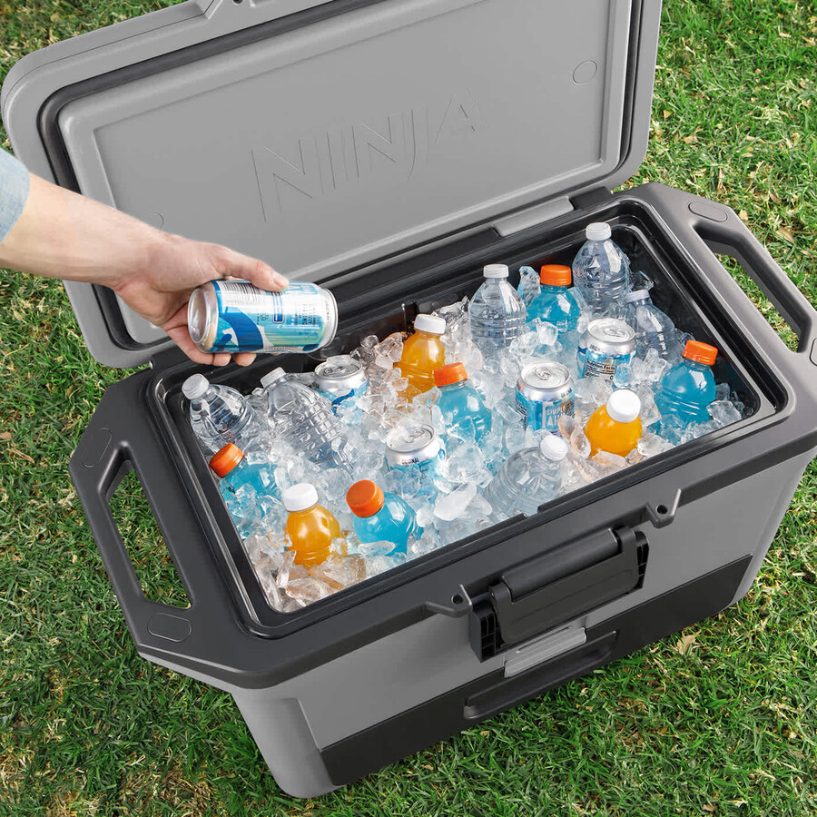 nevera rígida ninja frostvault de 50 cuartos47 litros - gris pizarra fb151ukgy