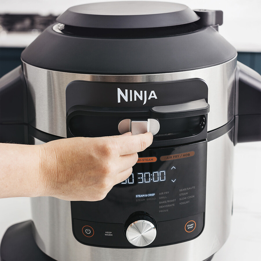 ninja foodi max 15 en 1 smartlid multi-cooker con sistema de cocción inteligente 7.5l ol750uk