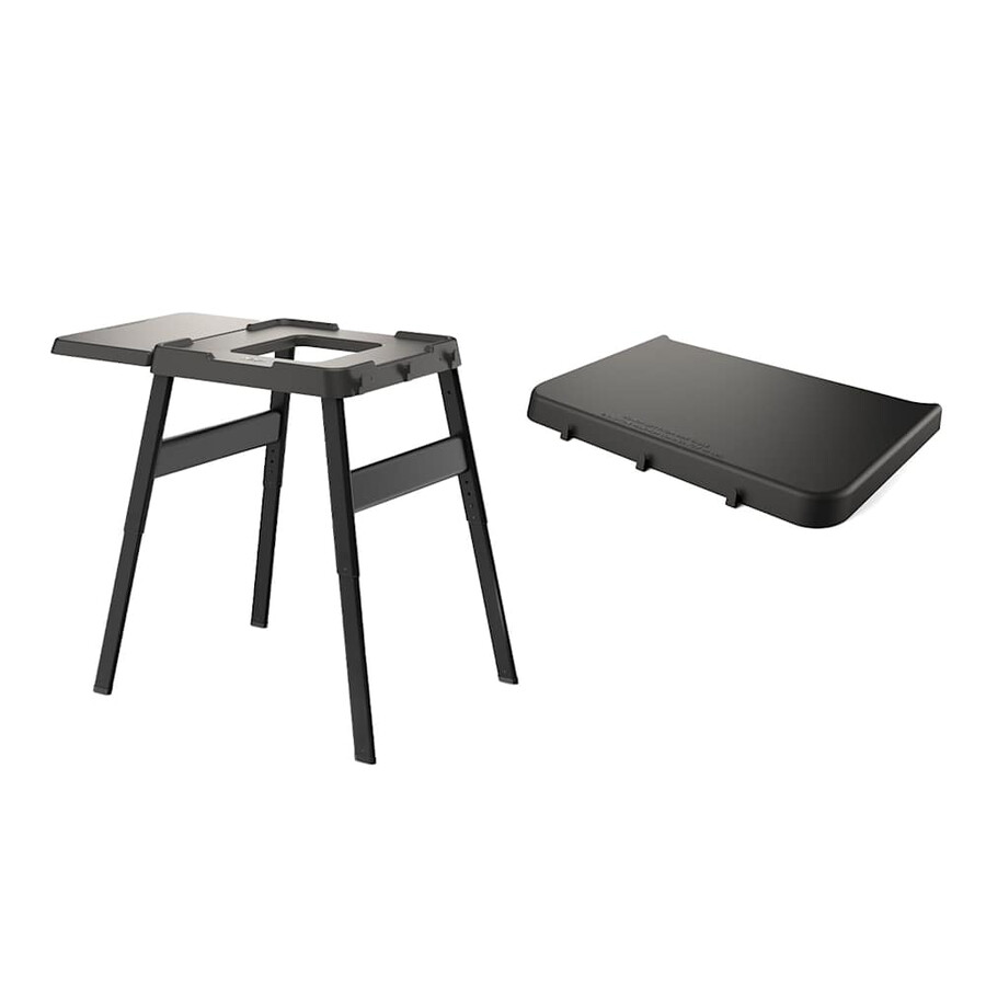 soporte ajustable ninja woodfire con mesa auxiliar adicional