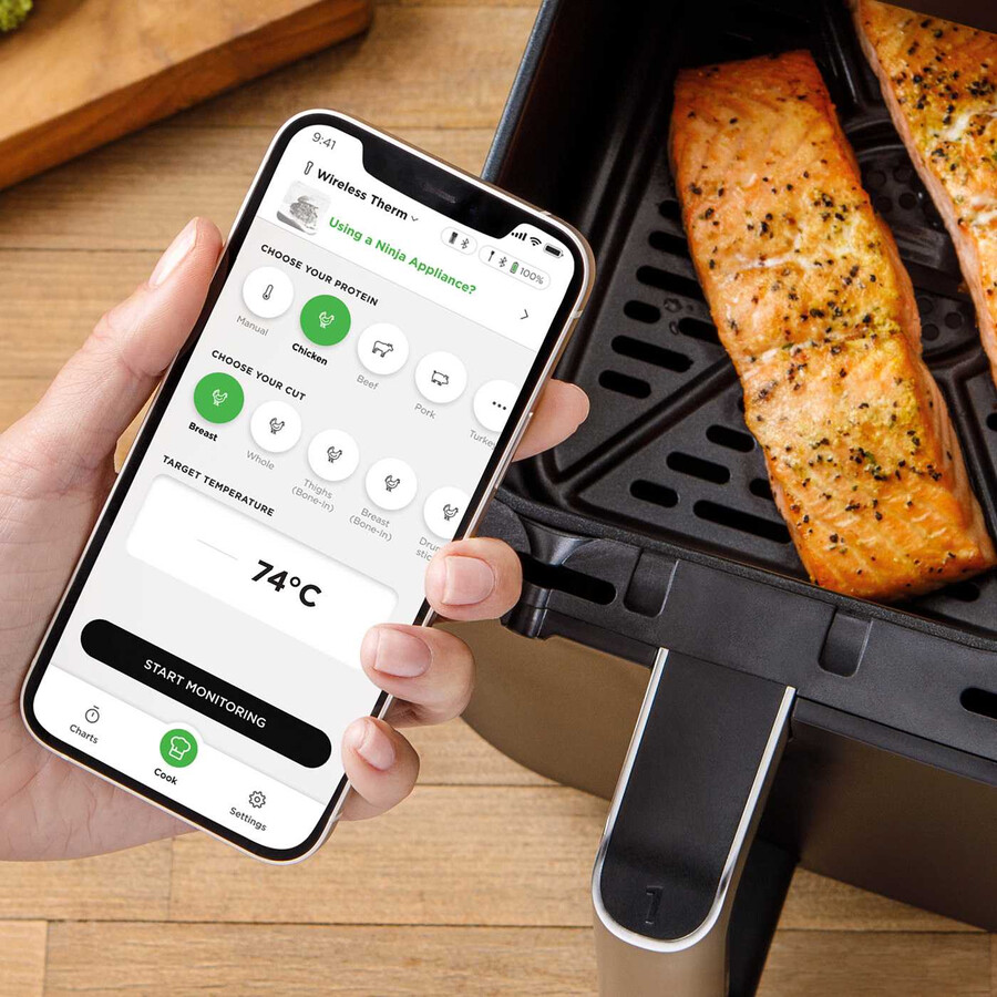 termómetro inalámbrico ninja prochef wp100eu